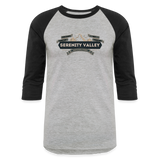 Serenity Valley-3/4 raglan shirt - heather gray/black