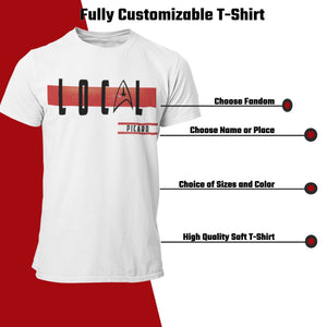 Local - Fully Customizable T-Shirt - Sci-Fi Matching Family Vacation Shirts -19  Dif Logos -Star Wars, Star Trek, Firefly, Galaxy Quest - Supernerdmart