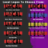 Local - Fully Customizable T-Shirt - Sci-Fi Matching Family Vacation Shirts -19  Dif Logos -Star Wars, Star Trek, Firefly, Galaxy Quest - Supernerdmart