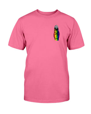 Hunger Games 3 Finger Salute - Pride Trans Rights T-shirt - Supernerdmart